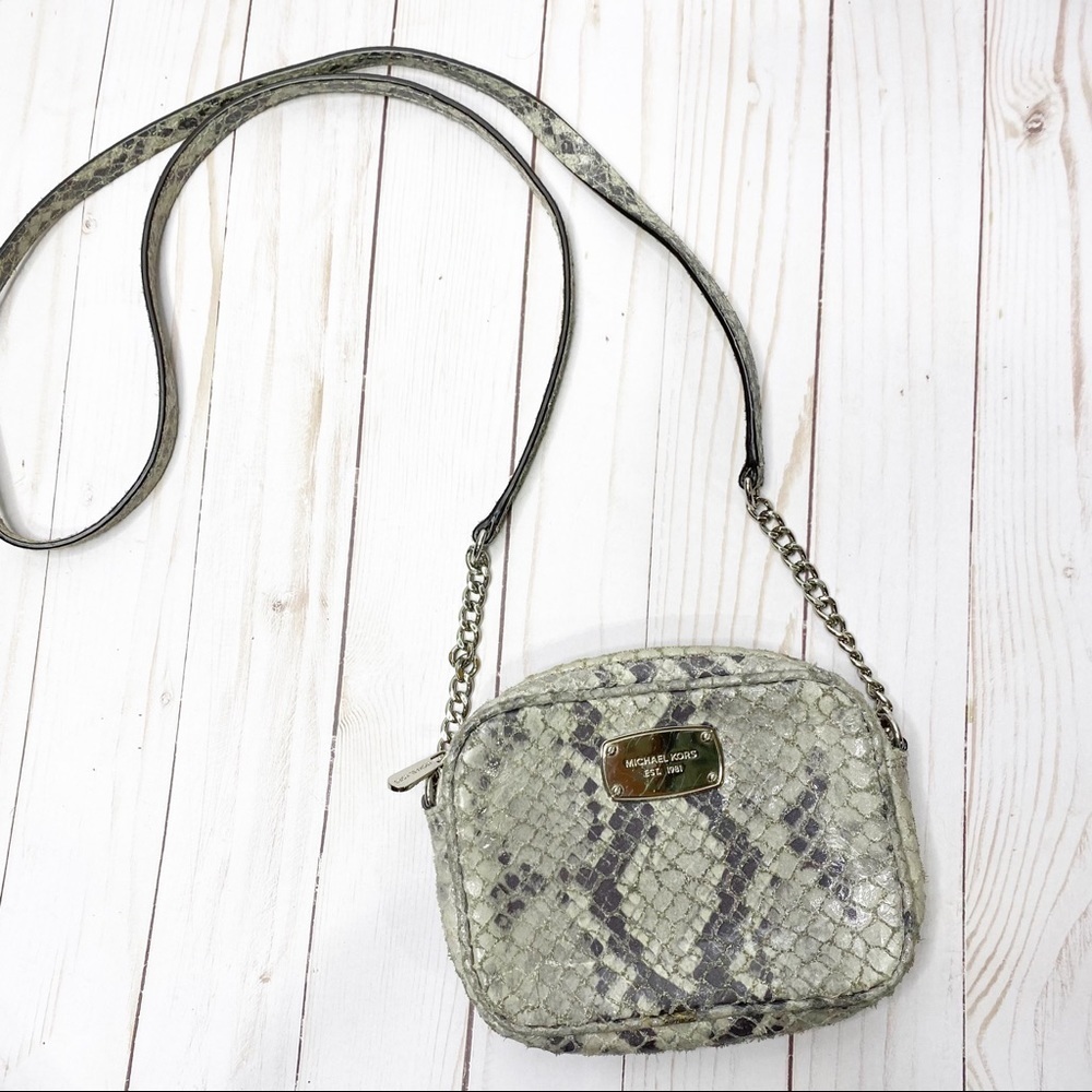 Michael Kors Snake Embossed Mini Crossbody bag